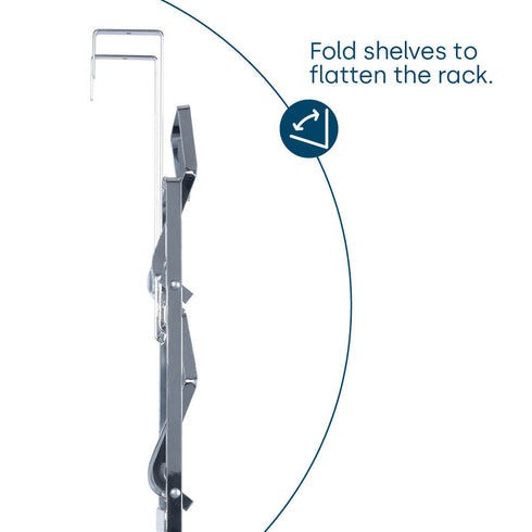 Over Door Towel Holder Rack - Chrome